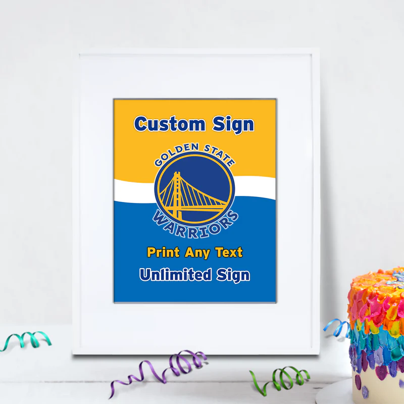 Golden State Warriors Birthday Decorations, NBA Team Party Supplies, Basketball Themed, GSW Stephen Curry Digital Template, Editable Golden State Warriors Image SVG PNG
