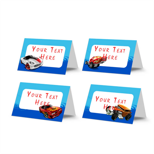 Hot Wheels Cars Food Cards