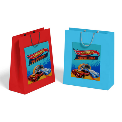 Hot Wheels Cars Goodie Bag Label