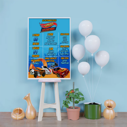 Hot Wheels Birthday Decorations, Hot Wheels Party Supplies, Cars & Tracks Set Themed, Hot Wheels Digital Template, Editable Hot Wheels Cars Image SVG PNG