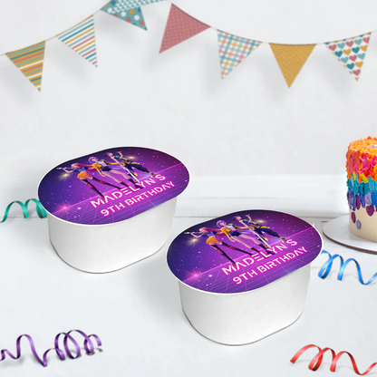 Demon Hunters Birthday Decorations, Huntrix Party Supplies, Kpop Demon Hunters Themed, Demon Hunters Digital Template, Editable Huntrix Kpop Demon Hunters Image SVG PNG