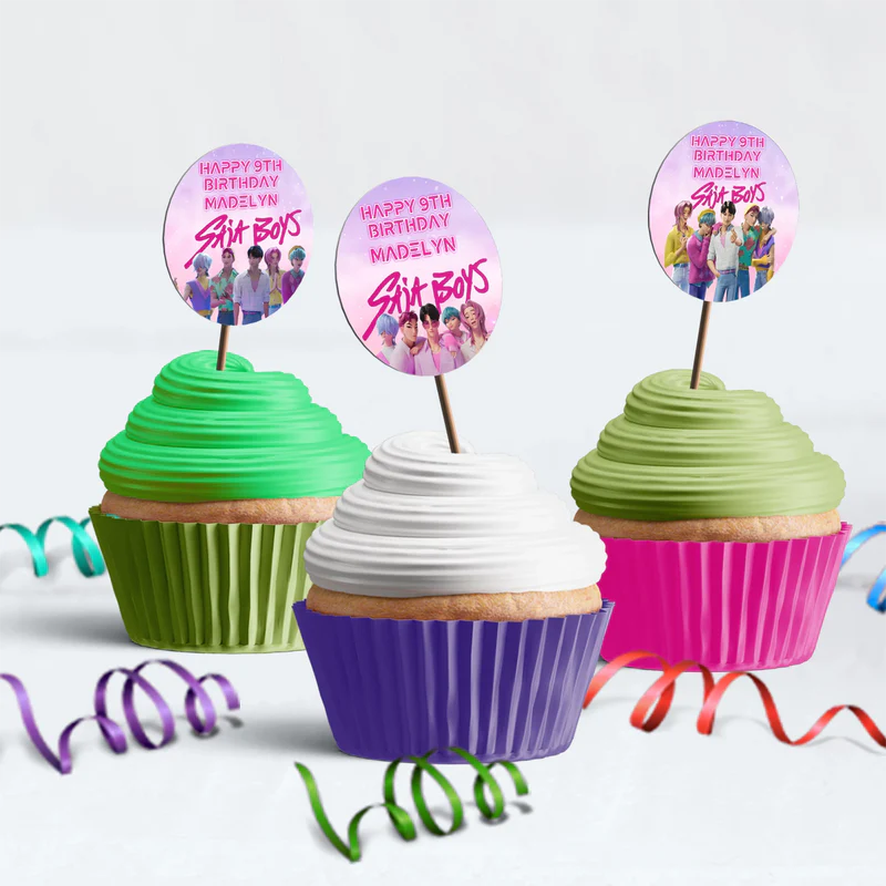 Saja Boys Birthday Decorations, Kpop Demon Hunters Party Supplies, Huntrix Themed, Huntrix Saja Boys Digital Template, Editable Huntrix vs Saja Boys Image SVG PNG