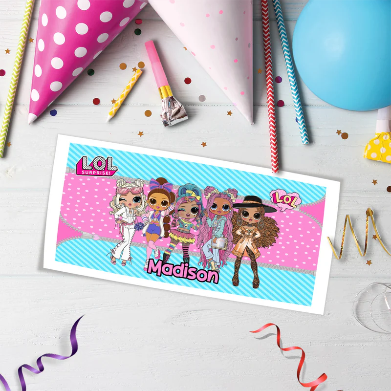 LOL Dolls Birthday Decorations, LOL Surprise Dolls Party Supplies, LOL Toys Themed, LOL Dolls Digital Template, Editable LOL Dolls Image SVG PNG