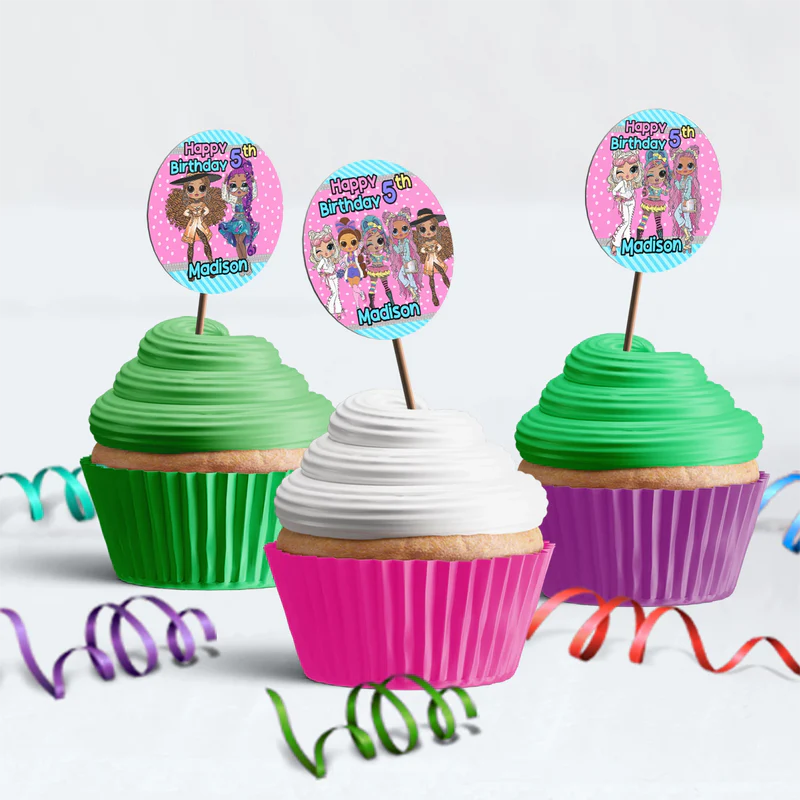 LOL Dolls Birthday Decorations, LOL Surprise Dolls Party Supplies, LOL Toys Themed, LOL Dolls Digital Template, Editable LOL Dolls Image SVG PNG