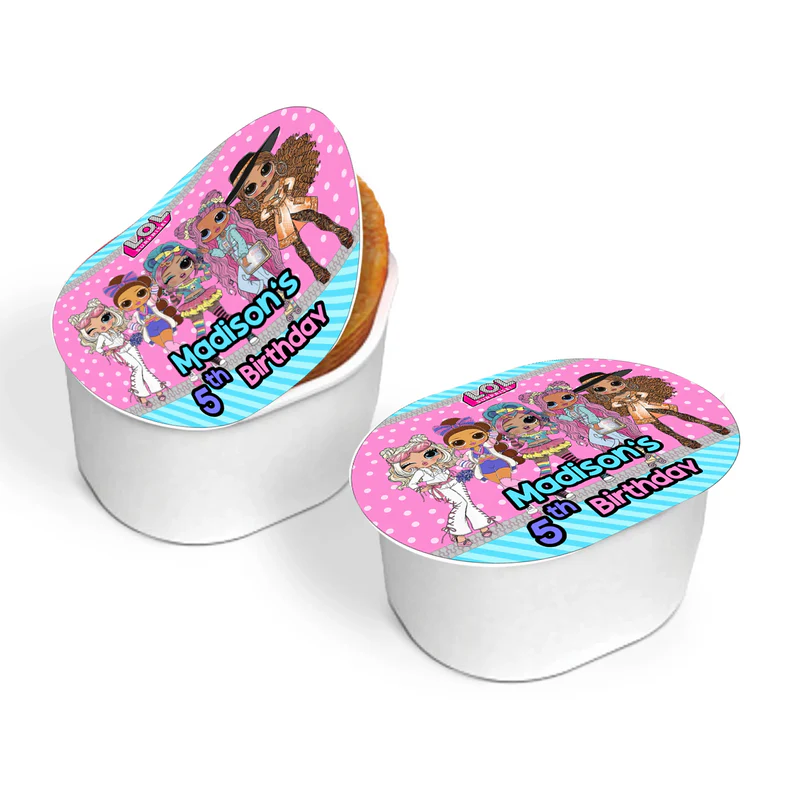 LOL Dolls Mini Pringles Label personalized for birthday party mini chips