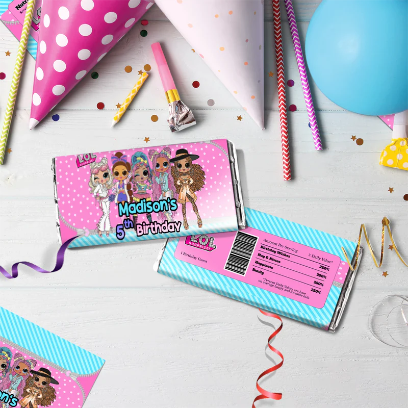 LOL Dolls Birthday Decorations, LOL Surprise Dolls Party Supplies, LOL Toys Themed, LOL Dolls Digital Template, Editable LOL Dolls Image SVG PNG