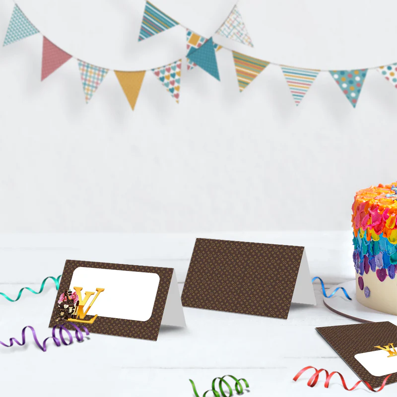 Louis Vuitton Inspired Birthday Decorations, LV Inspired Party Supplies, Louis Vuitton Inspired Themed, LV Style Inspired Digital Template, Editable Louis Vuitton Inspired Image SVG PNG
