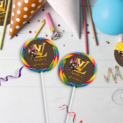Louis Vuitton Inspired Birthday Decorations, LV Inspired Party Supplies, Louis Vuitton Inspired Themed, LV Style Inspired Digital Template, Editable Louis Vuitton Inspired Image SVG PNG