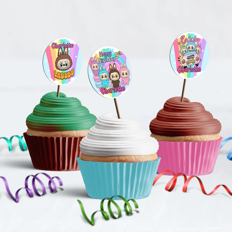 Labubu the monsters Birthday Decorations, Labubu Party Supplies, Labubu Themed, Labubu Digital Template, Editable Labubu Image SVG PNG