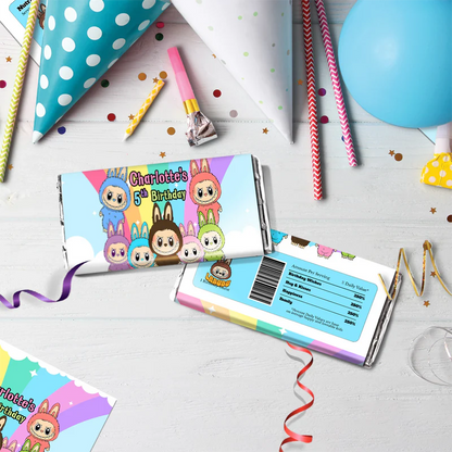 Labubu the monsters Birthday Decorations, Labubu Party Supplies, Labubu Themed, Labubu Digital Template, Editable Labubu Image SVG PNG