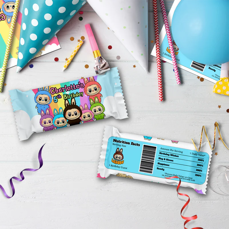 Labubu the monsters Birthday Decorations, Labubu Party Supplies, Labubu Themed, Labubu Digital Template, Editable Labubu Image SVG PNG
