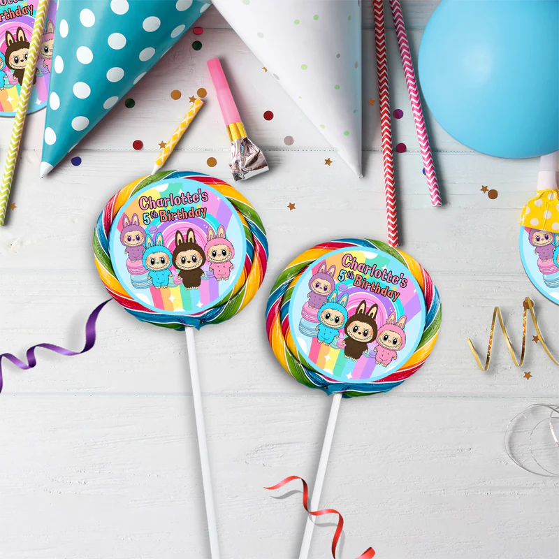 Labubu the monsters Birthday Decorations, Labubu Party Supplies, Labubu Themed, Labubu Digital Template, Editable Labubu Image SVG PNG