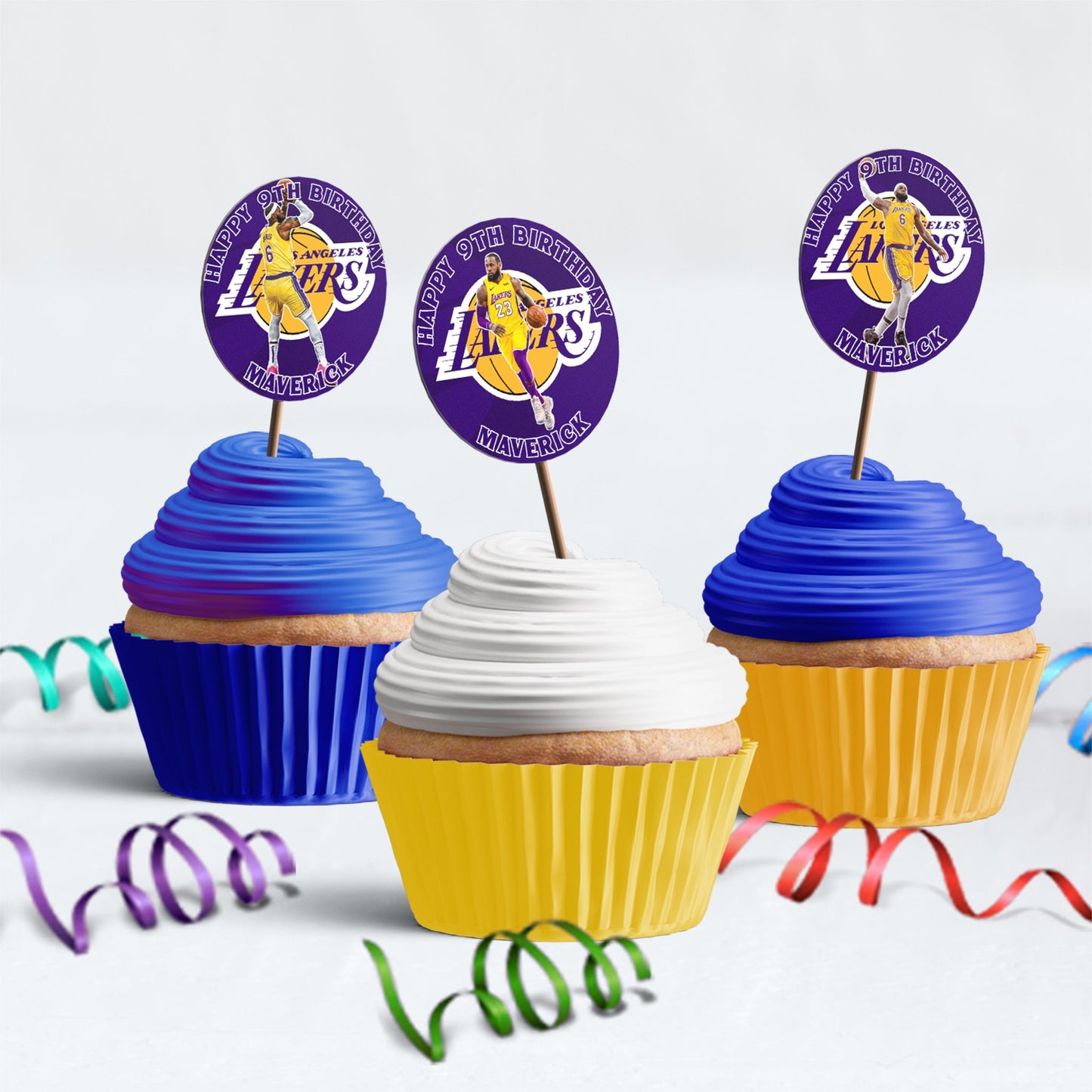 LeBron James Birthday Decorations, LA Lakers Party Supplies, Basketball NBA Star Themed, Lebron James Digital Template, Editable LeBron James Image SVG PNG