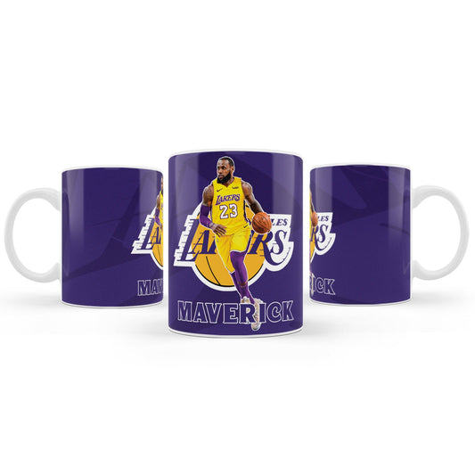 Sublimation mug with LeBron James theme