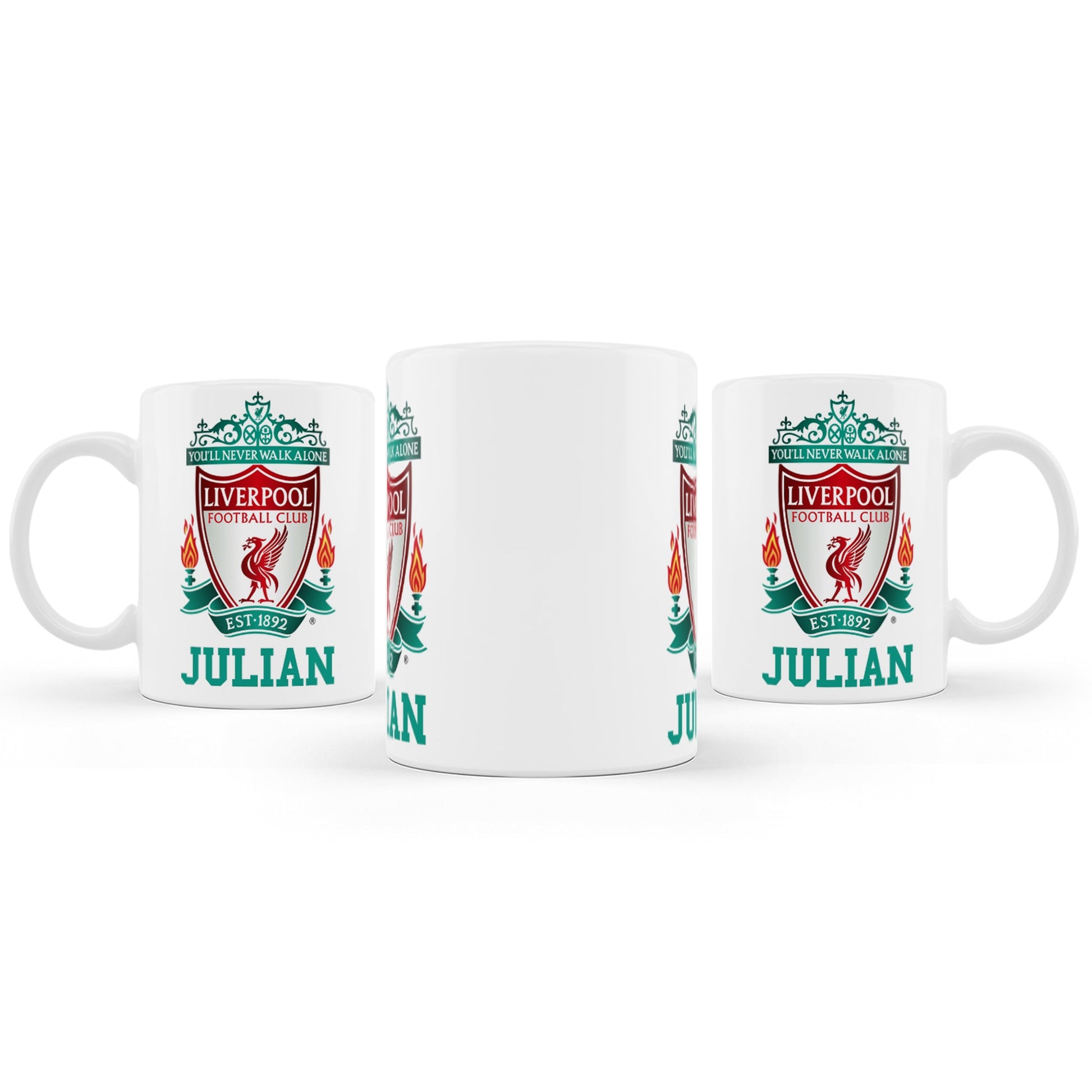 Sublimation mug with Liverpool FC theme