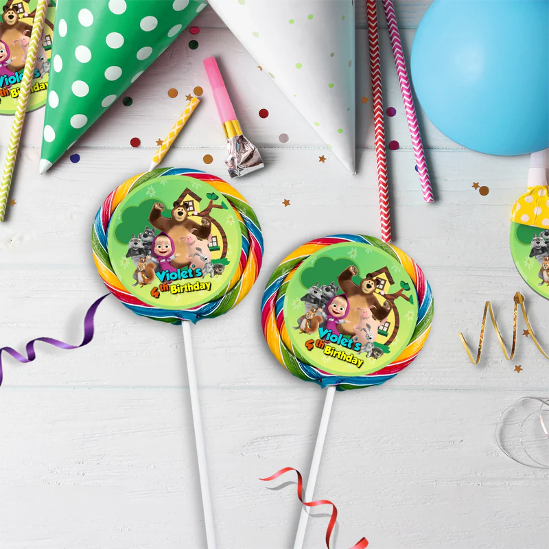 Masha and the Bear Birthday Decorations, Masha Party Supplies, Masha Themed, Masha Digital Template, Editable Masha and the Bear Image SVG PNG