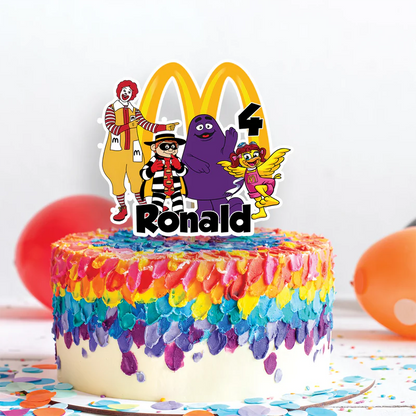 McDonalds Birthday Decorations, Big Mac Party Supplies, McDonalds Themed, McDonalds Digital Template, Editable McDonalds Image SVG PNG