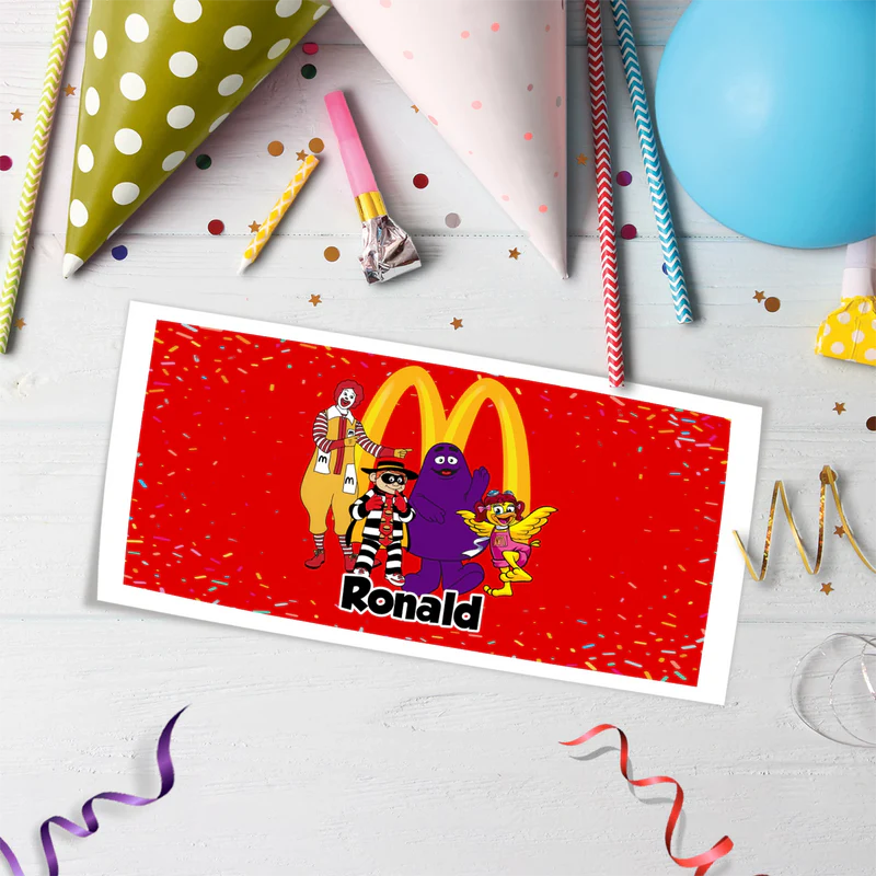 McDonalds Birthday Decorations, Big Mac Party Supplies, McDonalds Themed, McDonalds Digital Template, Editable McDonalds Image SVG PNG