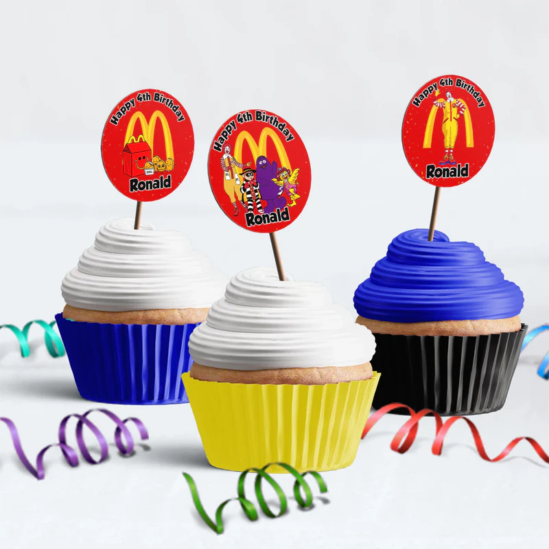 McDonalds Birthday Decorations, Big Mac Party Supplies, McDonalds Themed, McDonalds Digital Template, Editable McDonalds Image SVG PNG
