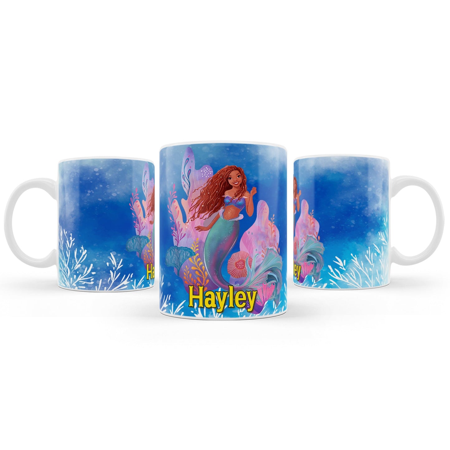 Mermaid themed sublimation mug