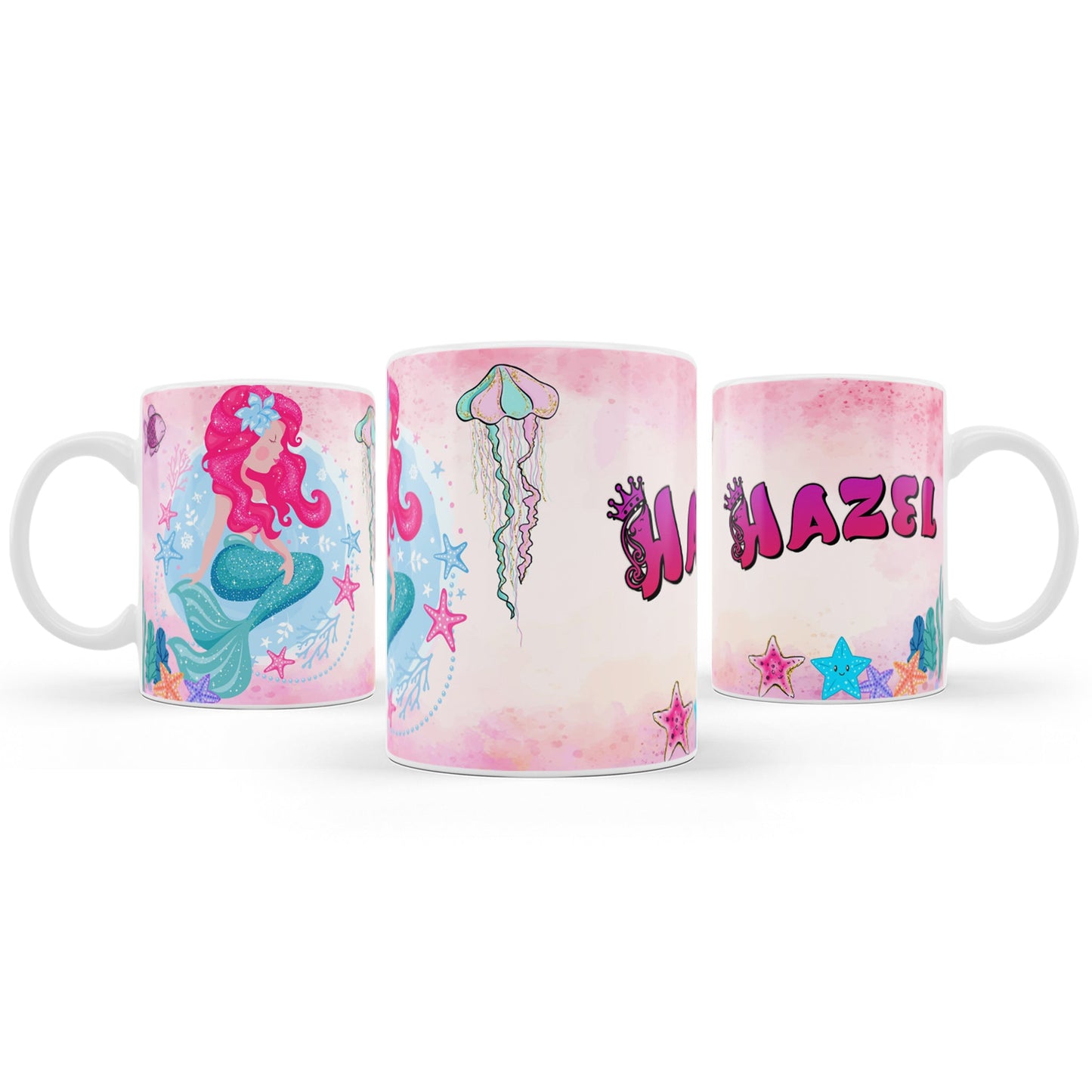 Mermaid themed sublimation mug