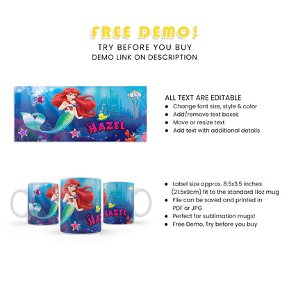 Enjoy Your Favorite Beverage with Our Mermaid Sublimation Mug