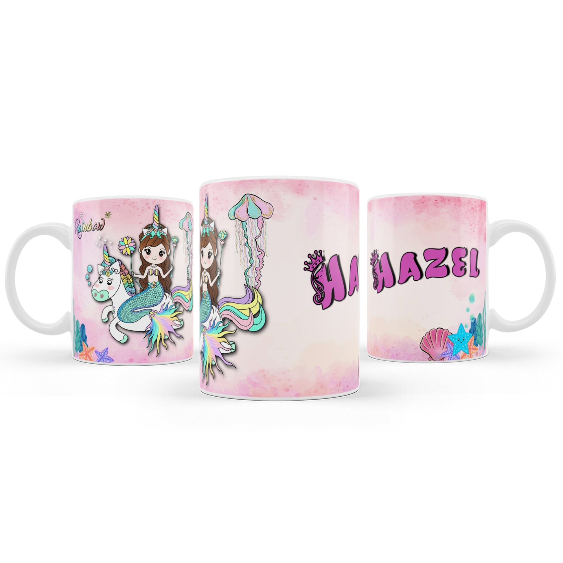 Mermaid themed sublimation mug