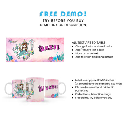 Enjoy Your Favorite Beverage with Our Mermaid Sublimation Mug