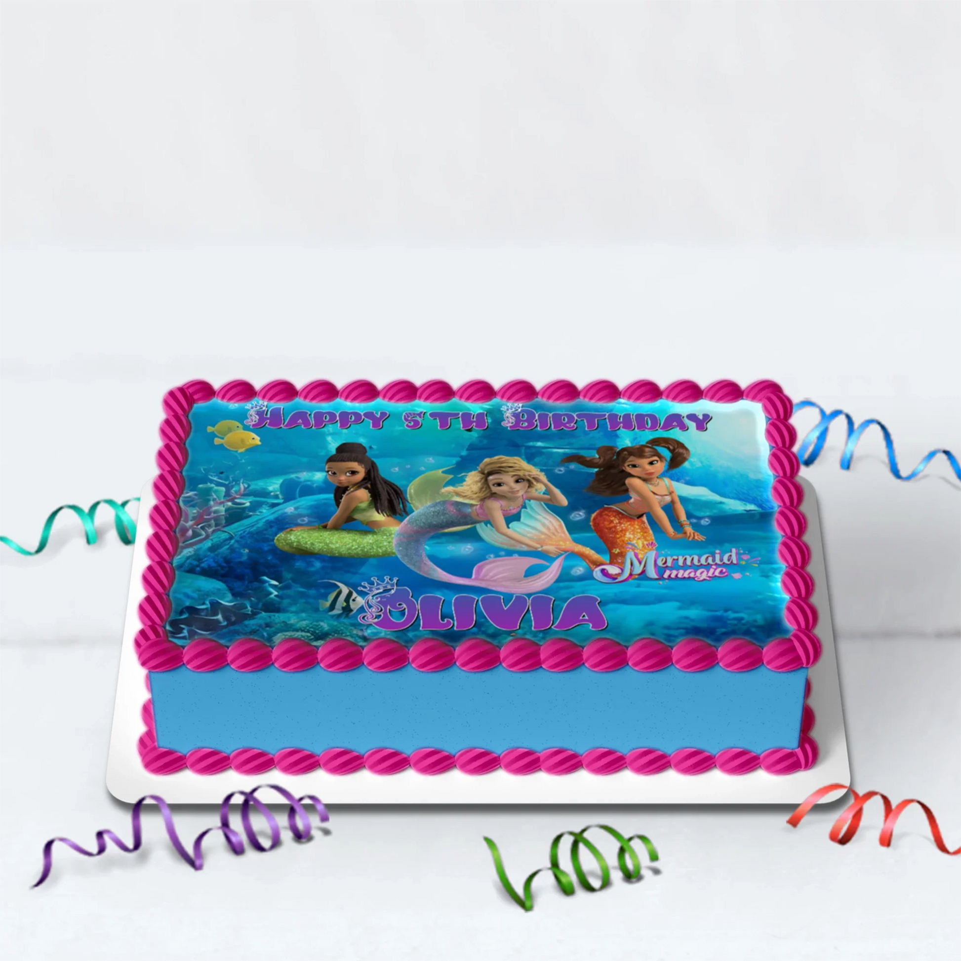 Mermaid Magic Personalized Edible Sheet Cake Topper - Custom Edible Sh – PartyDaz mermaid-magic-personalized-edible-sheet-cake-topper-custom-edible-sh-partydaz