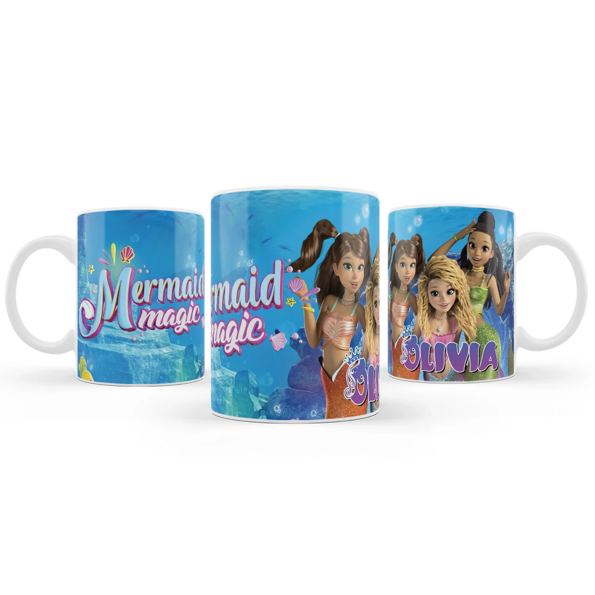 Personalized Mermaid Sublimation Mugs