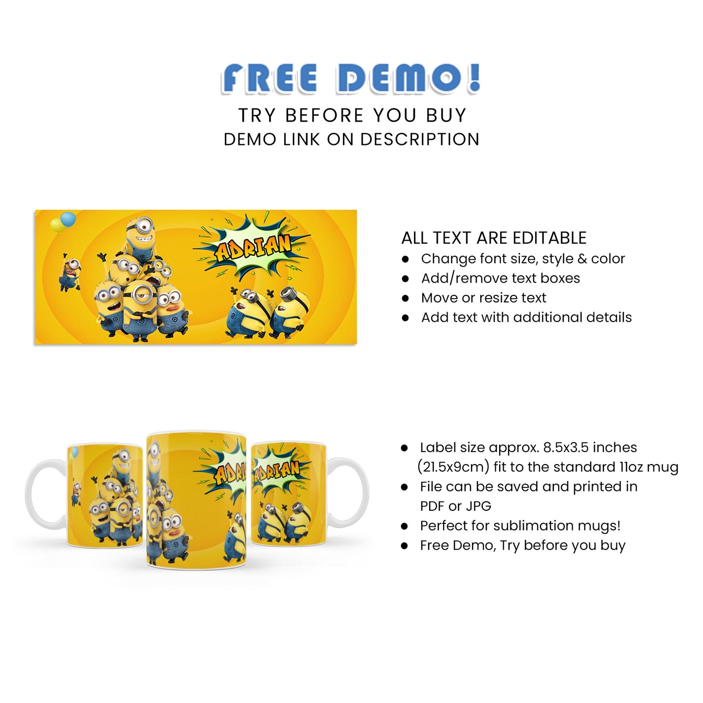 Make Your Morning Special with Minion Sublimation Mug