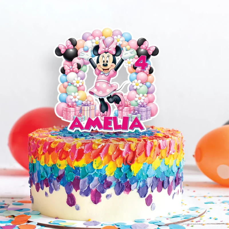 Minnie Mouse Birthday Decorations, Disney Party Supplies, Minnie & Mickey Themed, Minnie Digital Template, Editable Minnie Mouse Image SVG PNG