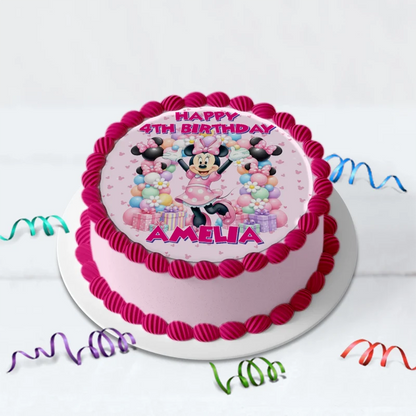 Minnie Mouse Birthday Decorations, Disney Party Supplies, Minnie & Mickey Themed, Minnie Digital Template, Editable Minnie Mouse Image SVG PNG