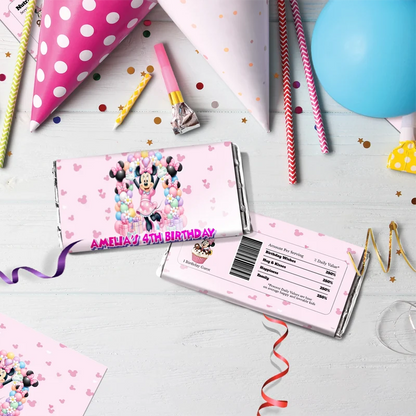 Minnie Mouse Birthday Decorations, Disney Party Supplies, Minnie & Mickey Themed, Minnie Digital Template, Editable Minnie Mouse Image SVG PNG