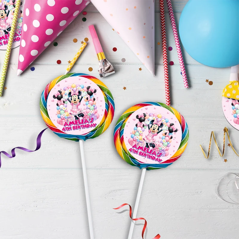 Minnie Mouse Birthday Decorations, Disney Party Supplies, Minnie & Mickey Themed, Minnie Digital Template, Editable Minnie Mouse Image SVG PNG