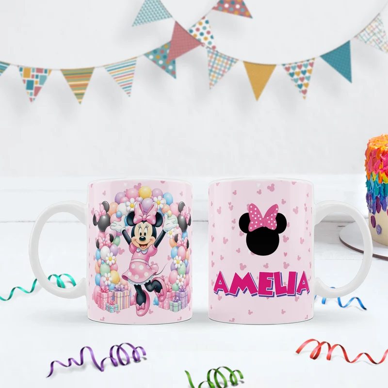 Minnie Mouse Birthday Decorations, Disney Party Supplies, Minnie & Mickey Themed, Minnie Digital Template, Editable Minnie Mouse Image SVG PNG