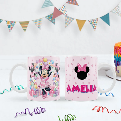 Minnie Mouse Birthday Decorations, Disney Party Supplies, Minnie & Mickey Themed, Minnie Digital Template, Editable Minnie Mouse Image SVG PNG