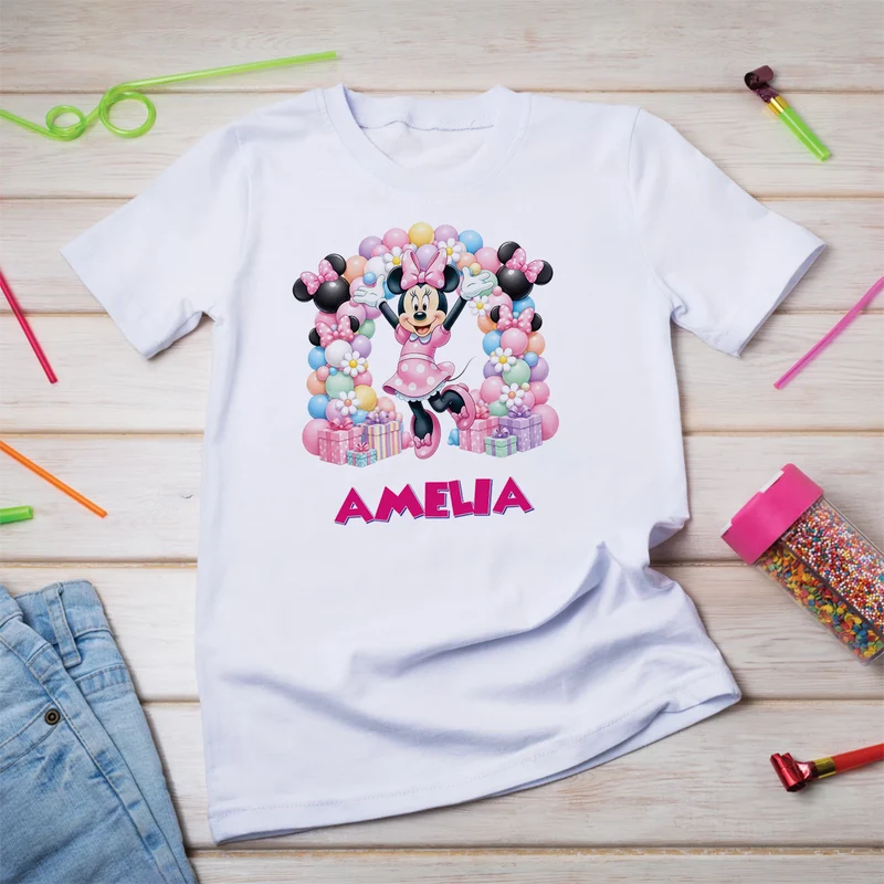 Minnie Mouse Birthday Decorations, Disney Party Supplies, Minnie & Mickey Themed, Minnie Digital Template, Editable Minnie Mouse Image SVG PNG