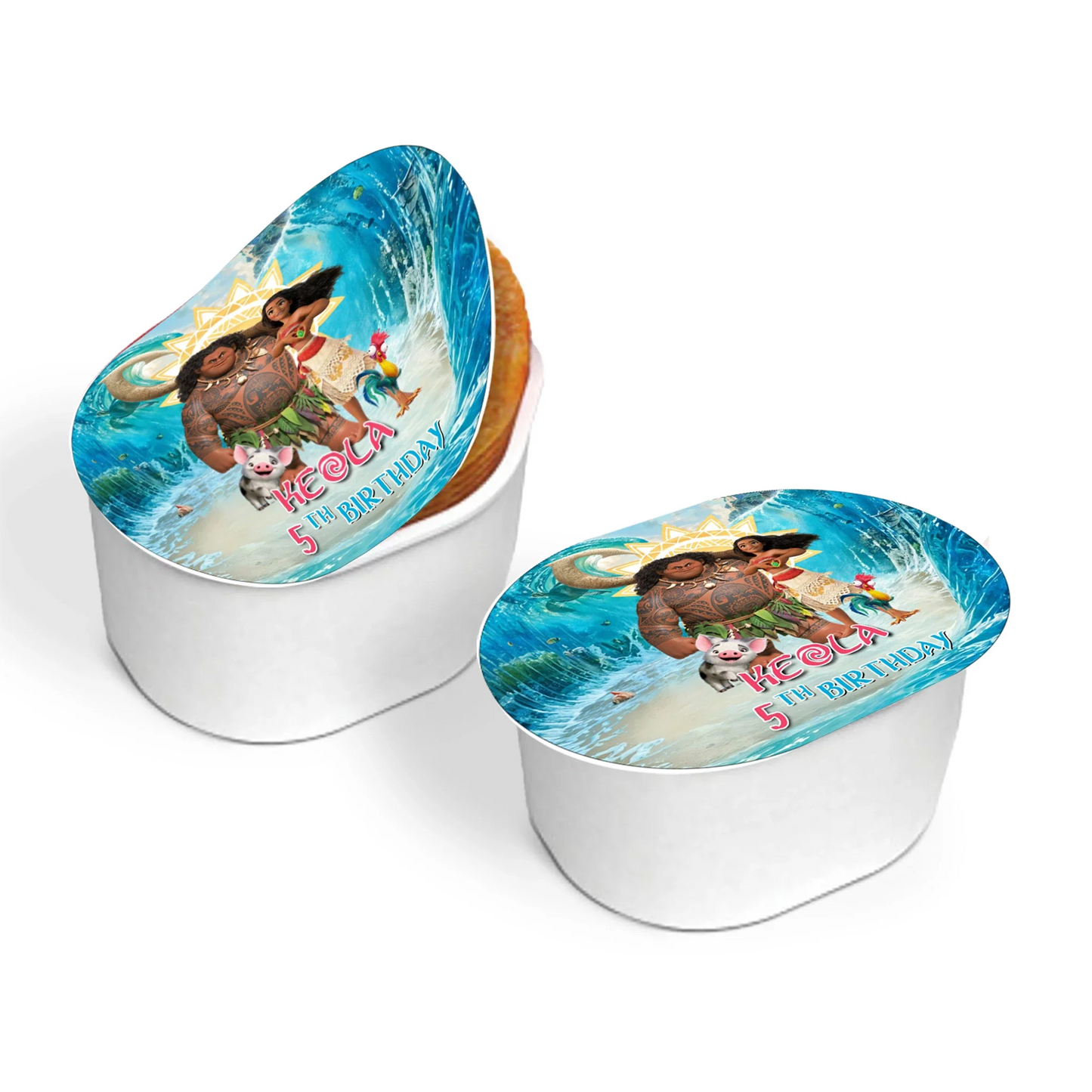 Moana 2 Mini Pringles Label for Themed Party snacks