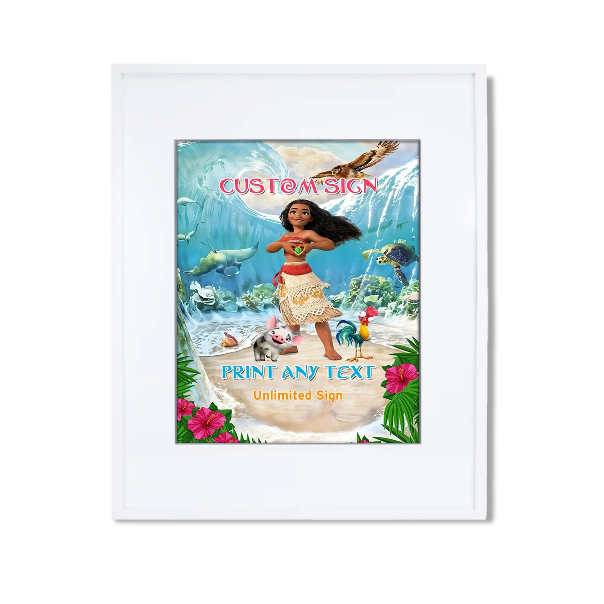 Moana 2 Custom Sign for Personalized Party decorations