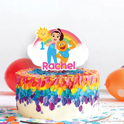 Ms Rachel Birthday Decorations, Toddler Learning Party Supplies, Baby Learning Themed, Learn to Talk Digital Template, Editable Ms Rachel Toddler Learning Image SVG PNG
