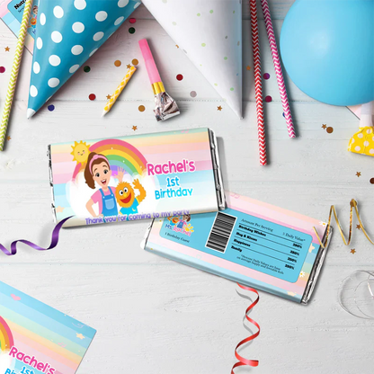 Ms Rachel Birthday Decorations, Toddler Learning Party Supplies, Baby Learning Themed, Learn to Talk Digital Template, Editable Ms Rachel Toddler Learning Image SVG PNG