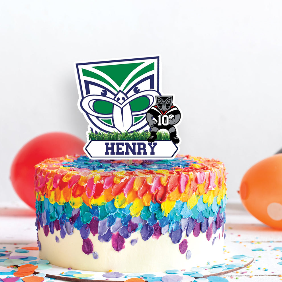 Celebrate with NZ Warriors Personalized Cake Toppers - Perfect for You ...