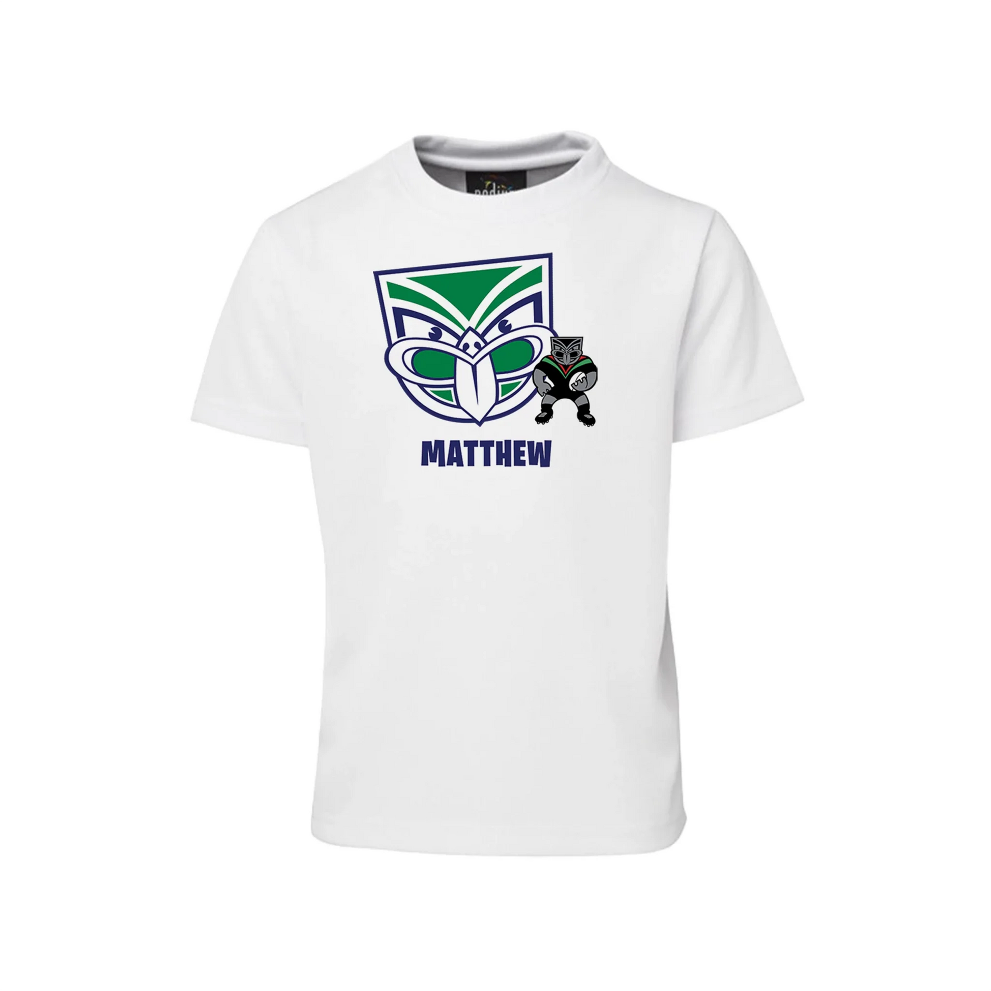 Sublimation T-shirt with NZ Warriors design