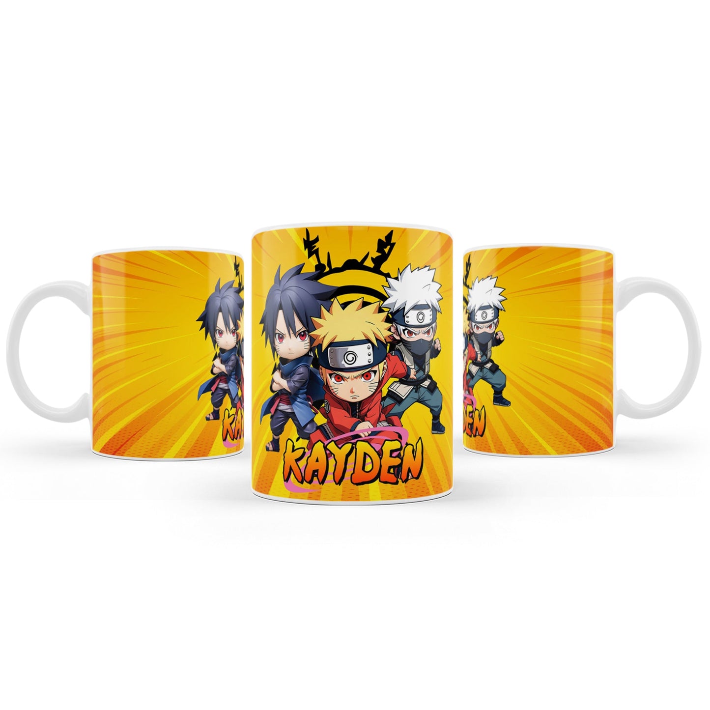 Naruto themed sublimation mug