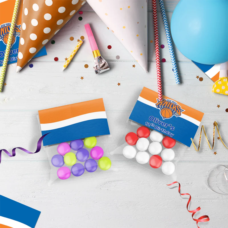 New York Knicks Birthday Decorations, NBA Team Party Supplies, NBA Basketball Team Themed, NewYork Knicks Digital Template, Editable New York Knicks Image SVG PNG