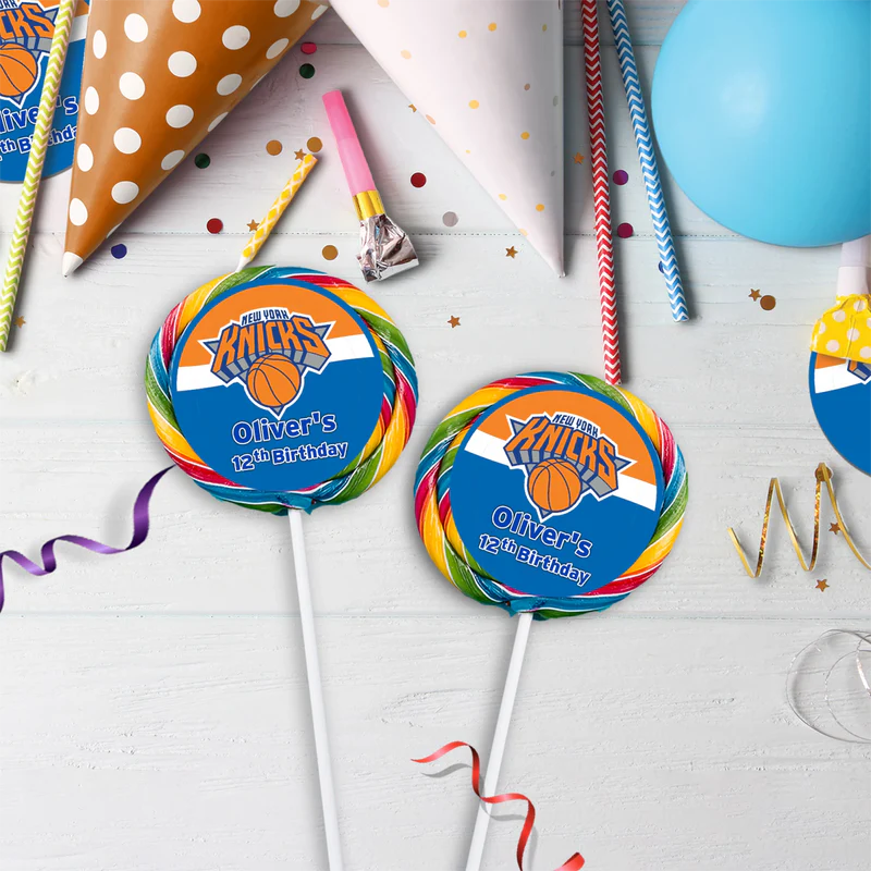 New York Knicks Birthday Decorations, NBA Team Party Supplies, NBA Basketball Team Themed, NewYork Knicks Digital Template, Editable New York Knicks Image SVG PNG