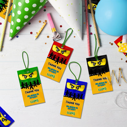 Ninjago Birthday Decorations, Lego Ninja Party Supplies, Ninjago Themed, Ninja Lego Digital Template, Editable Ninjago Image SVG PNG