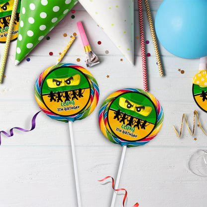 Ninjago Birthday Decorations, Lego Ninja Party Supplies, Ninjago Themed, Ninja Lego Digital Template, Editable Ninjago Image SVG PNG