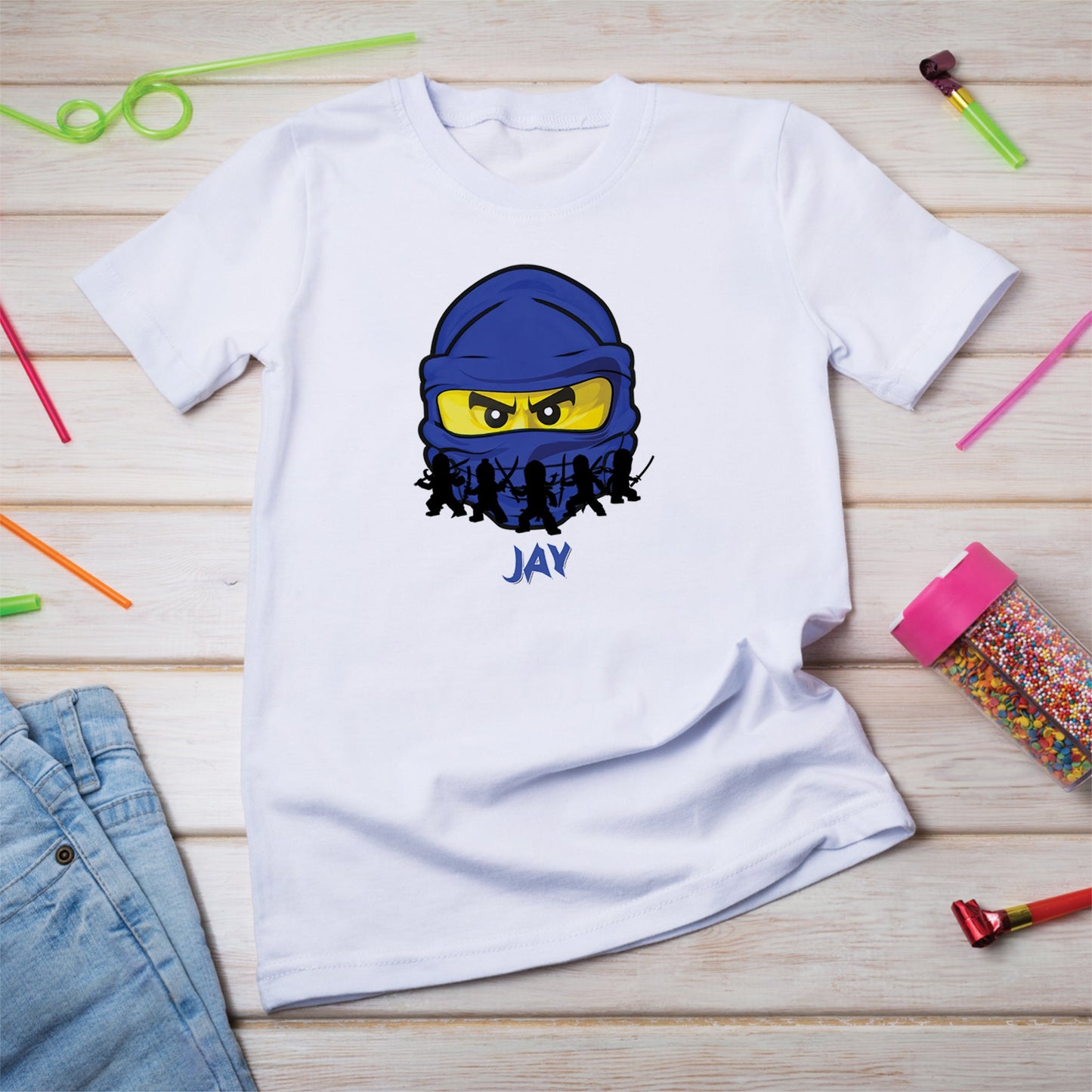 Ninjago Birthday Decorations, Lego Ninja Party Supplies, Ninjago Blue, Ninja Lego, Ninjago SVG